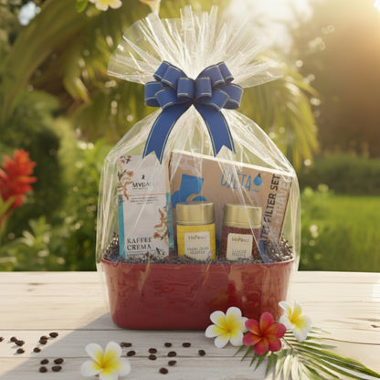 MYBALI Geschenkkorb Rot – Premium Geschenkset & Präsentkorb für jeden Anlass