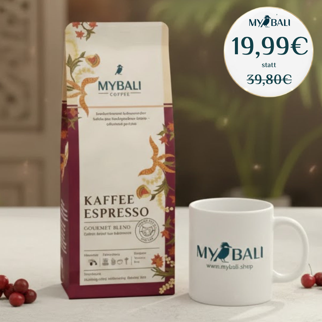 MYBALI Kennenlernpaket (1 KG Kaffee + MYBALI Kaffeetasse)