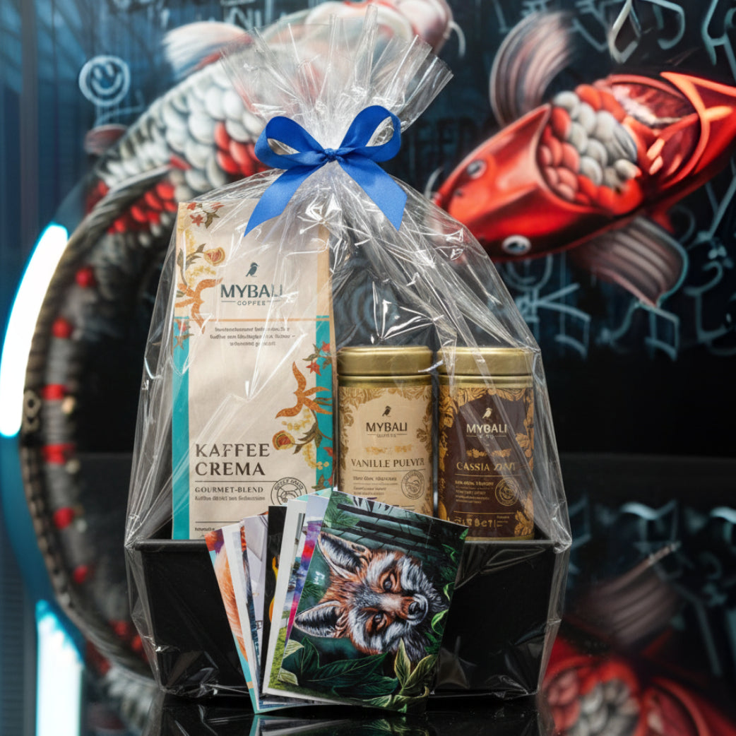 MYBALI Geschenkkorb Schwarz – Premium Geschenkset & Präsentkorb für jeden Anlass