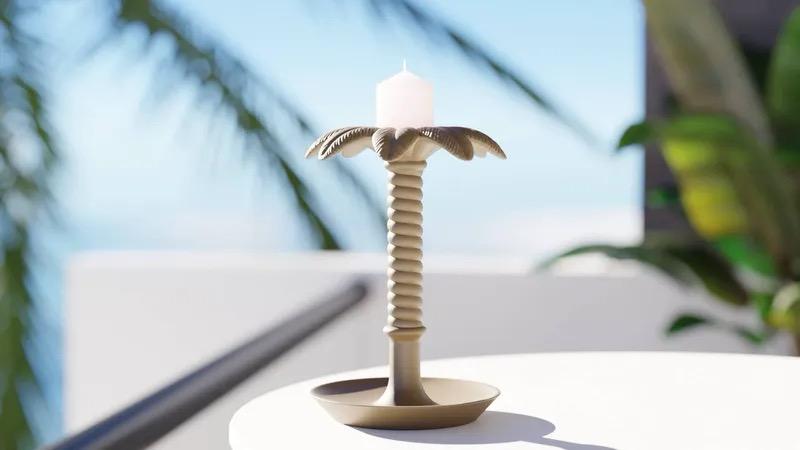 Bali Palm Kerzenständer