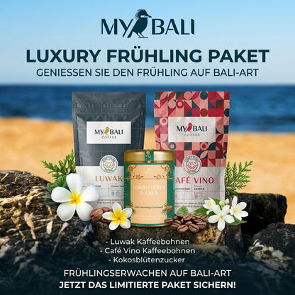Luxury Frühling Paket: Wilder Luwak, Café Vino & Kokosblütenzucker