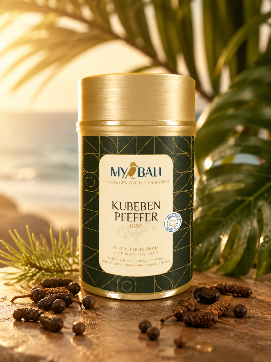 MYBALI Food – Kubeben Pfeffer (ganz) - Premium Gewürz