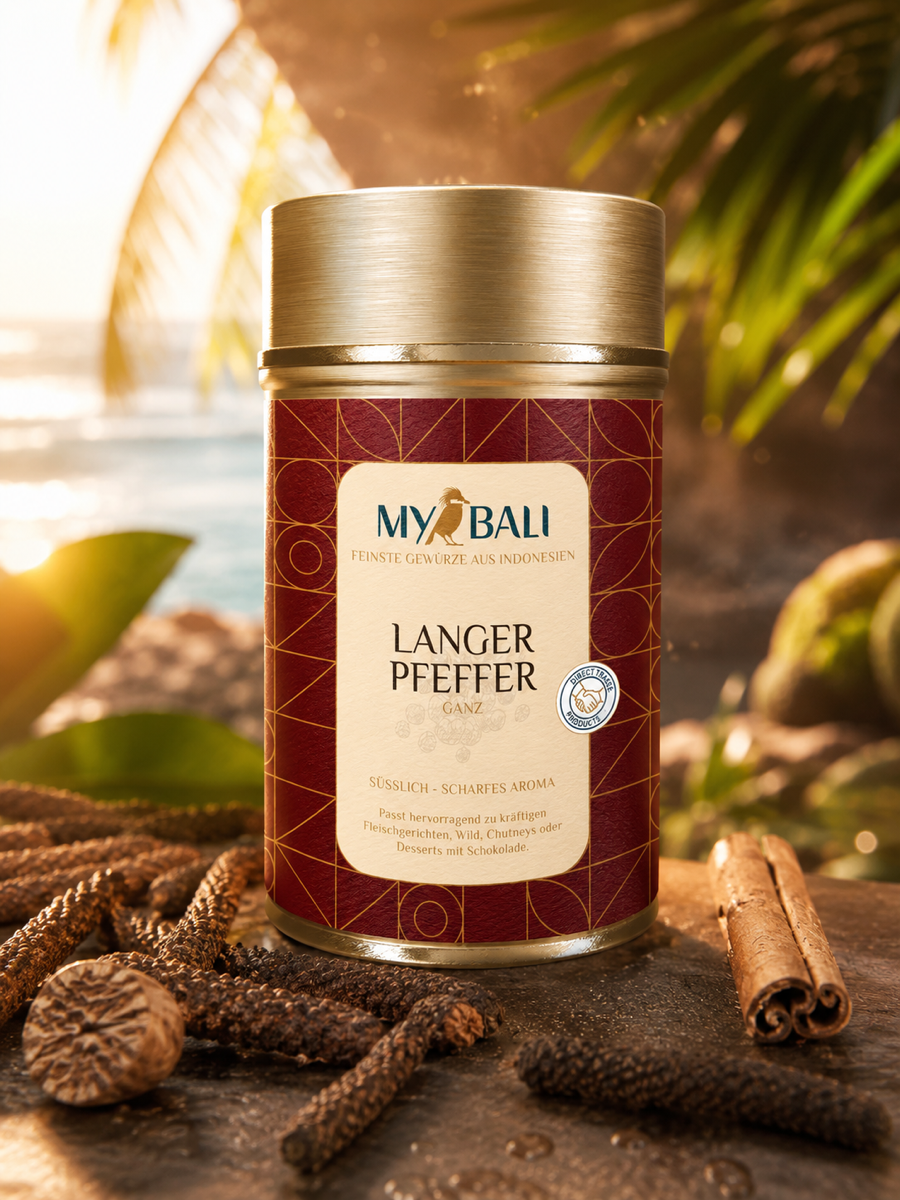 MYBALI Food – Langer Pfeffer (ganz) - Premium Gewürz