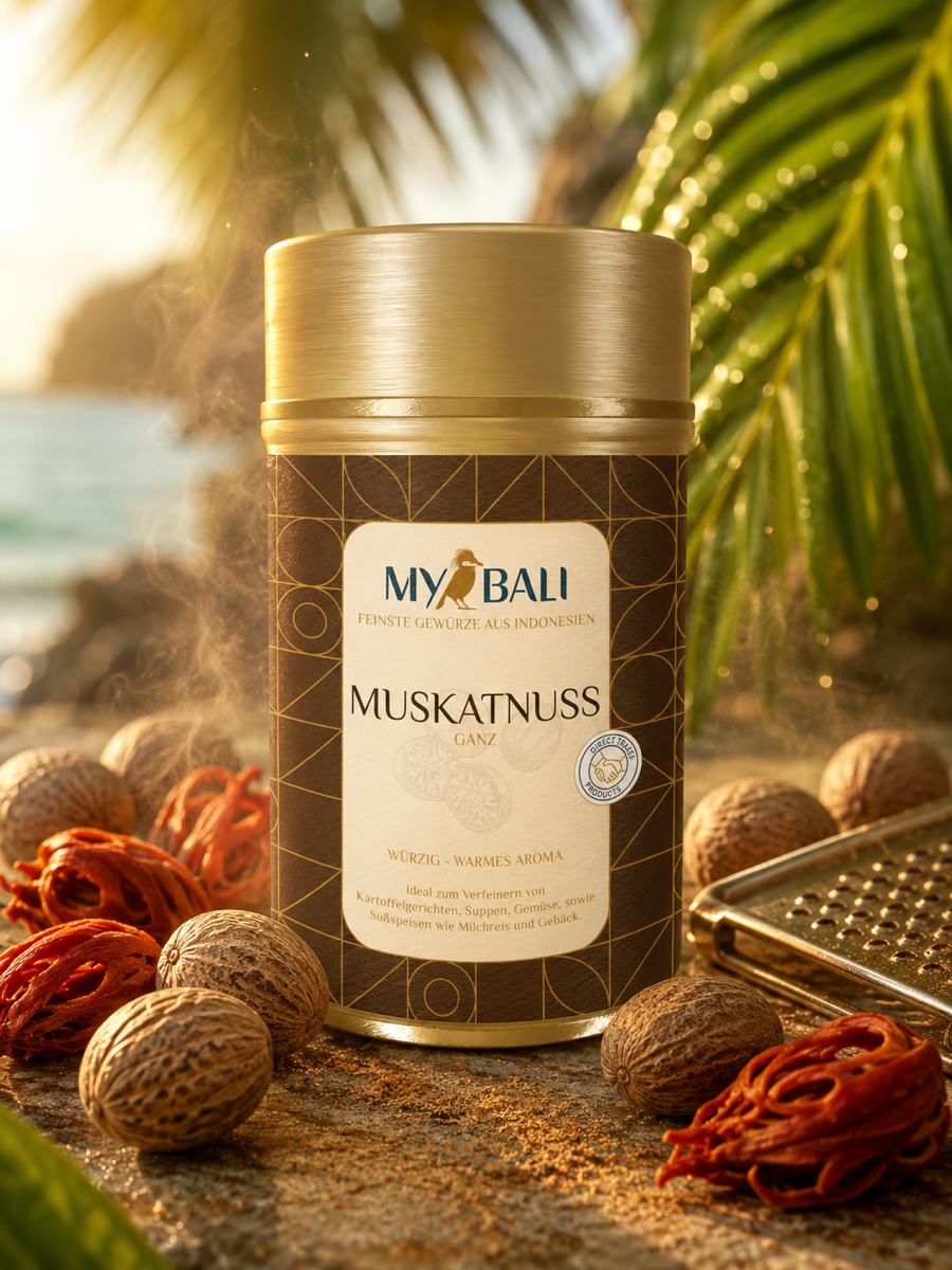 MYBALI Food – Muskatnuss (gemahlen) - Premium Gewürz