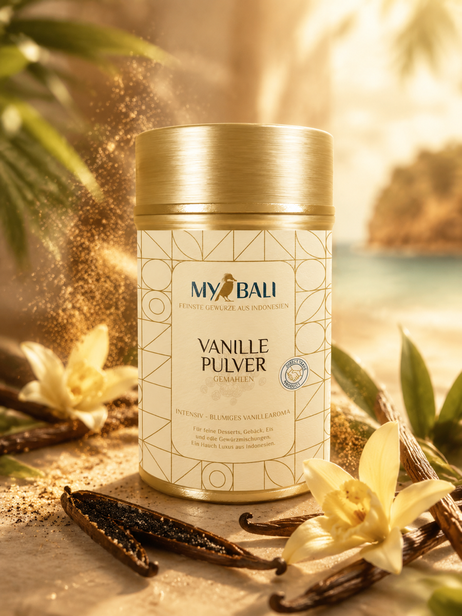 MYBALI Food – Vanillemonopulver - Premium Gewürz