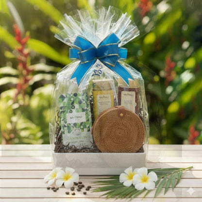 MYBALI Geschenkkorb Weiß – Premium Geschenkset & Präsentkorb für jeden Anlass